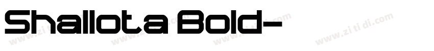 Shallota Bold字体转换